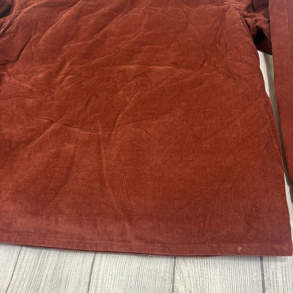 Levis Corduroy Sherpa-Lined Jacket With Hood Size Large Red & Gray - Picture 13 of 13